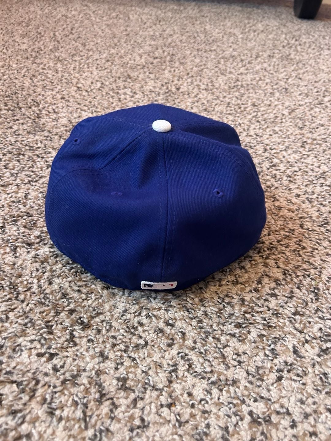 New Era Los Angeles Dodgers 59FIFTY Fitted Hat Size 7 1/4 Blue White 4