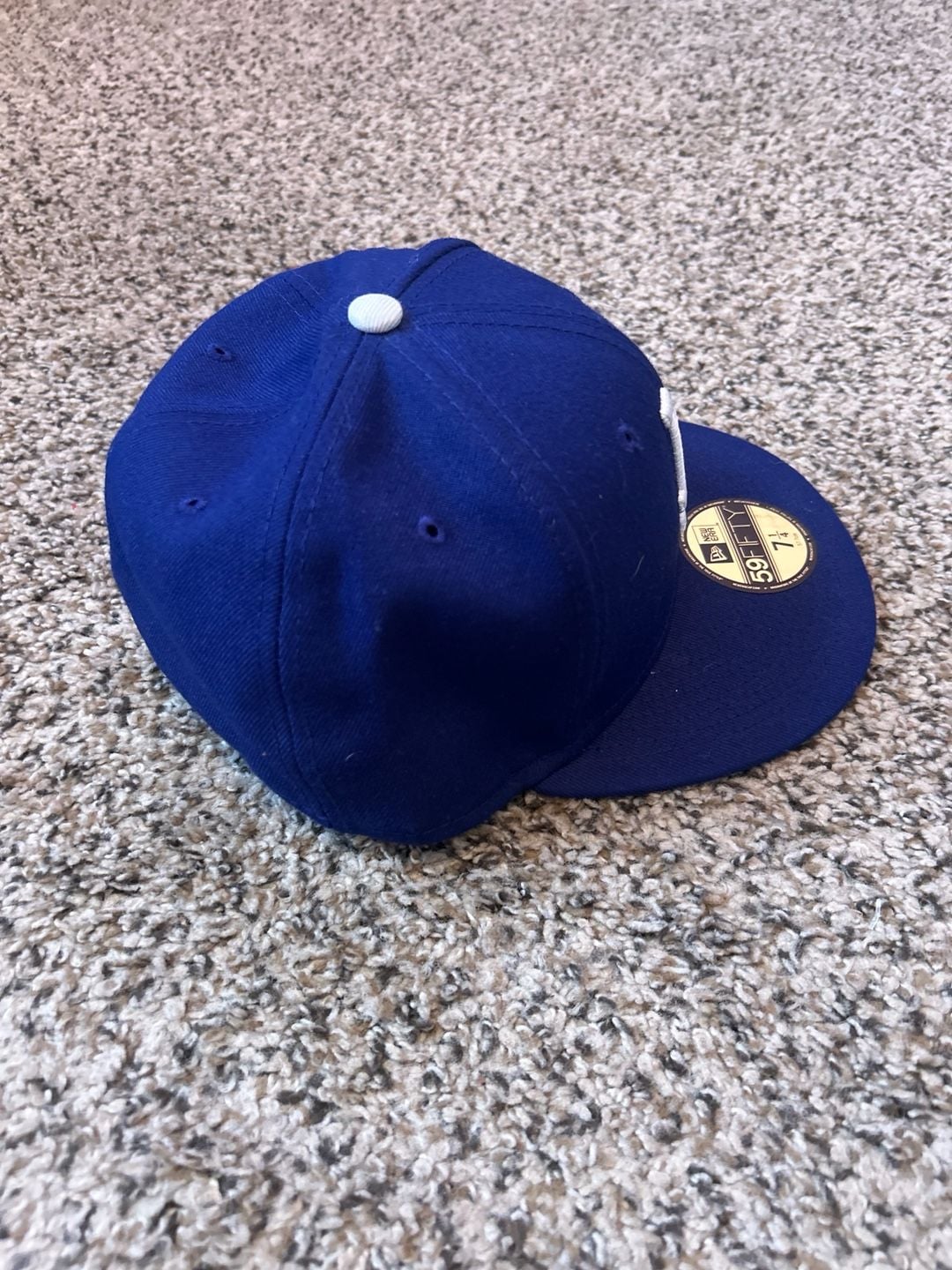 New Era Los Angeles Dodgers 59FIFTY Fitted Hat Size 7 1/4 Blue White 5
