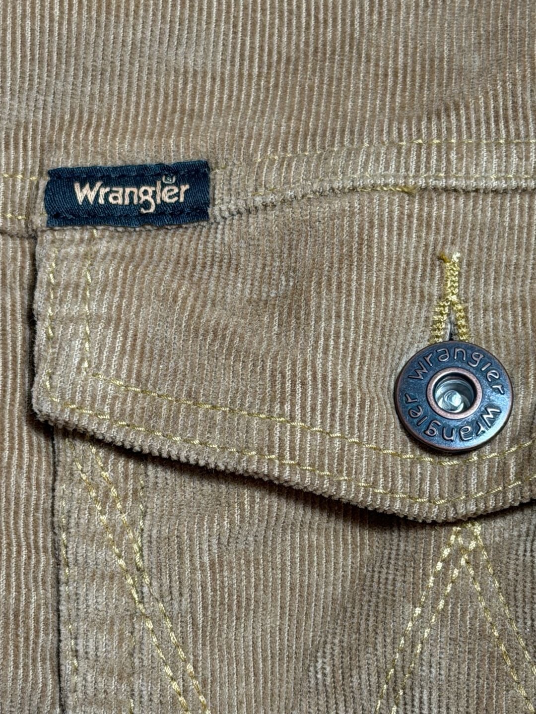 Wrangler Sherpa Lined Corduroy Trucker Jacket Size M Brown 6