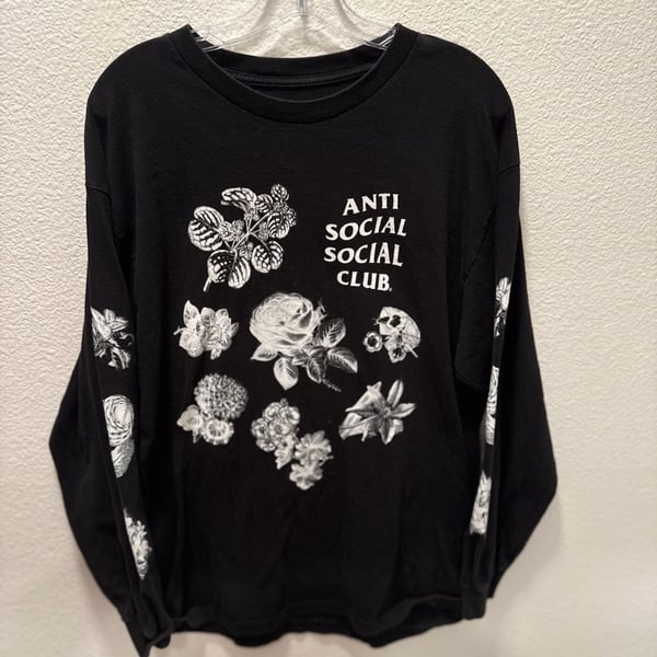 Buy Anti Social Social Club Strange Arrangements Long-Sleeve Tee Black BLAC Sz L