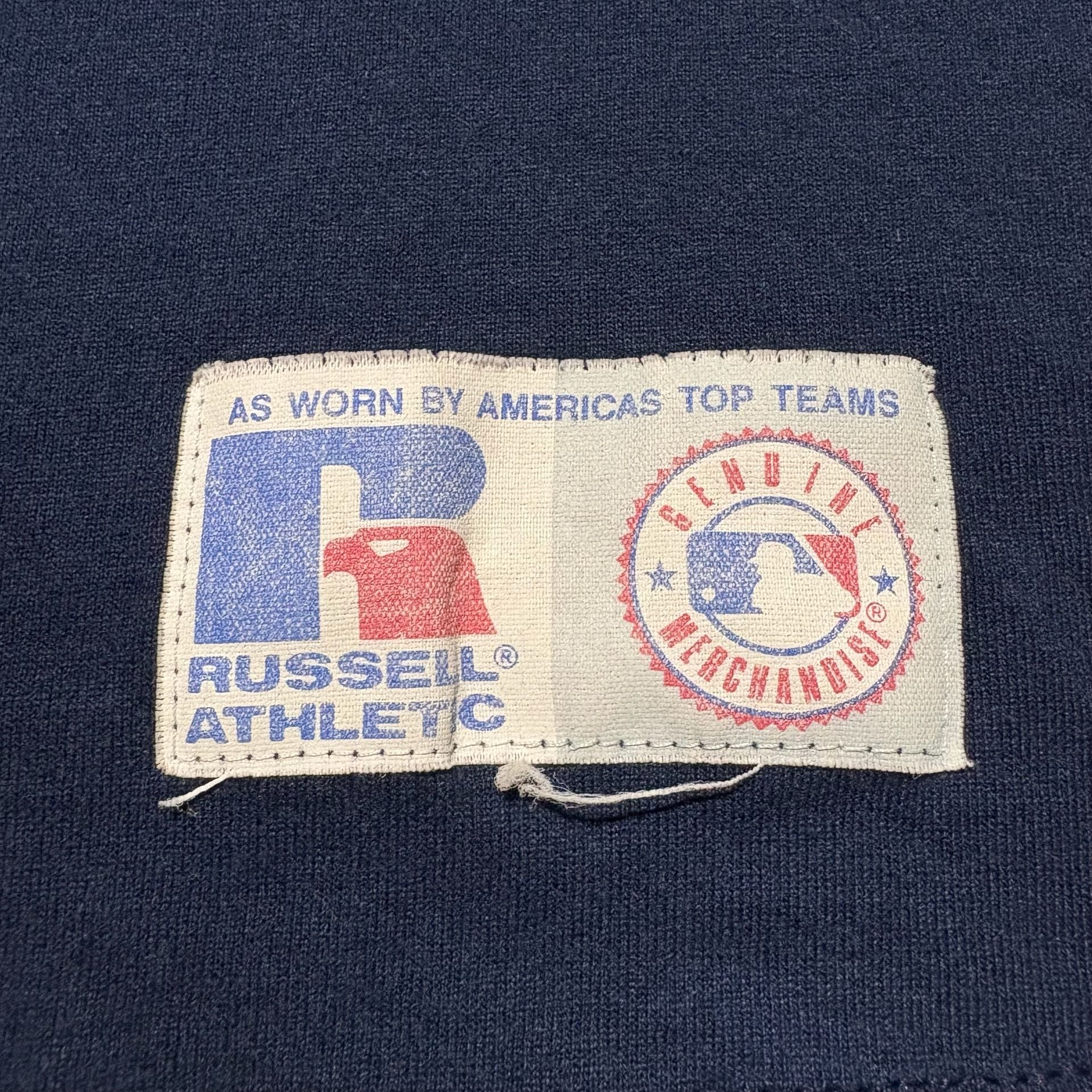 Vtg 90s Russell Athletic New York Yankees V Neck Shirt Mens XL USA Made 1996 7