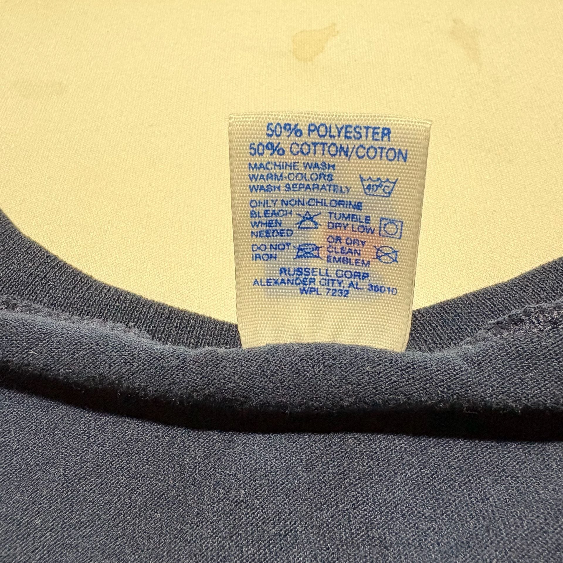 Vtg 90s Russell Athletic New York Yankees V Neck Shirt Mens XL USA Made 1996 8