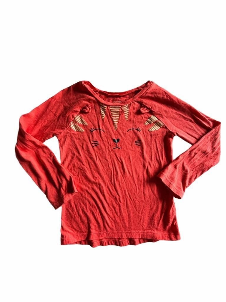 Simple Joys by Carter's Cat Shirt Size 5T Red Long Sleeve Unicorn 2