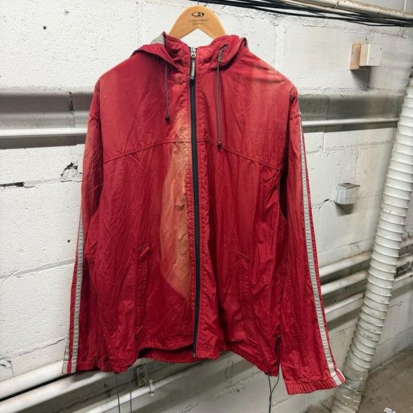 Abercrombie & Fitch Windbreaker Jacket Size L Red