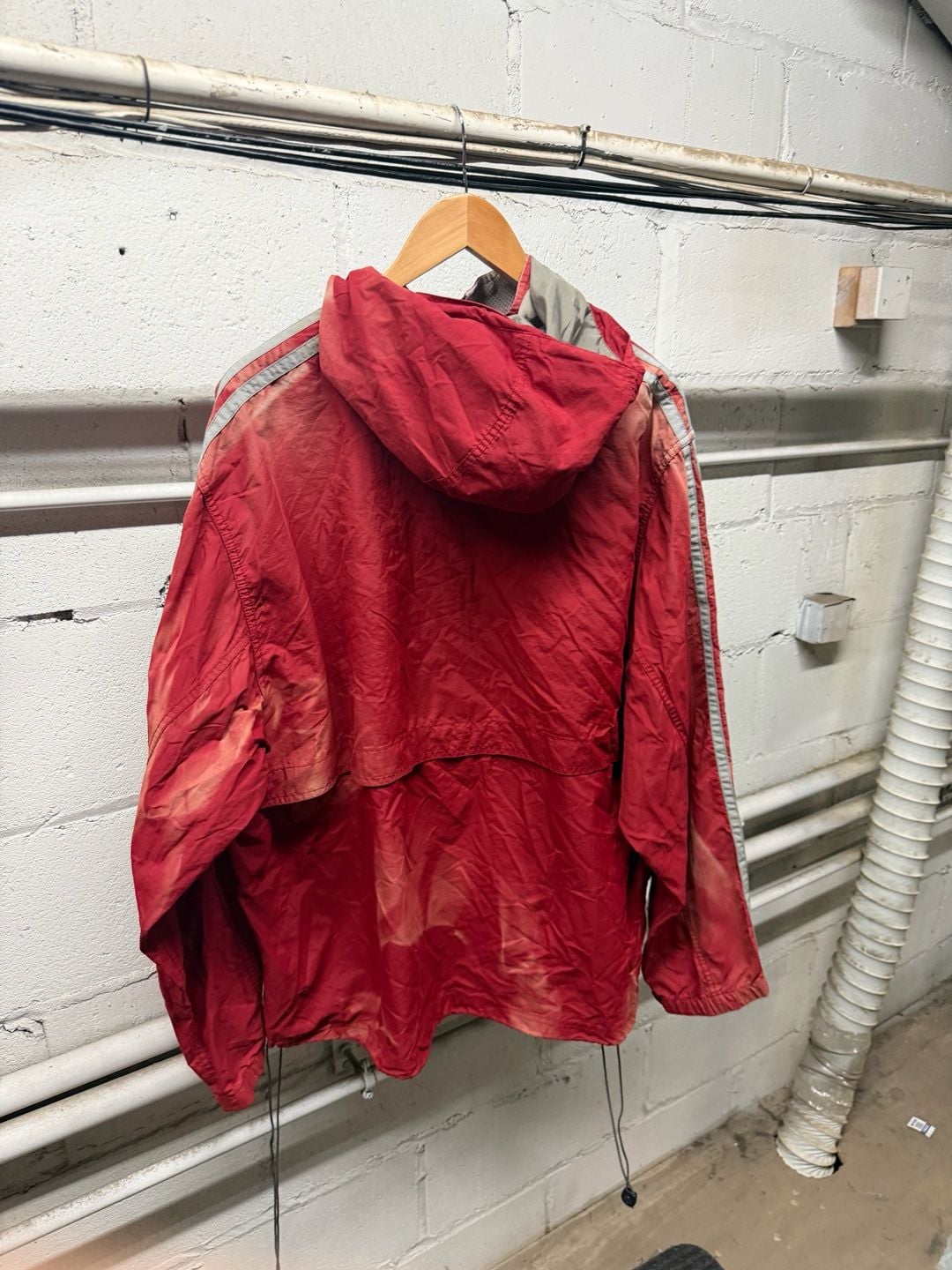 Abercrombie & Fitch Windbreaker Jacket Size L Red 3
