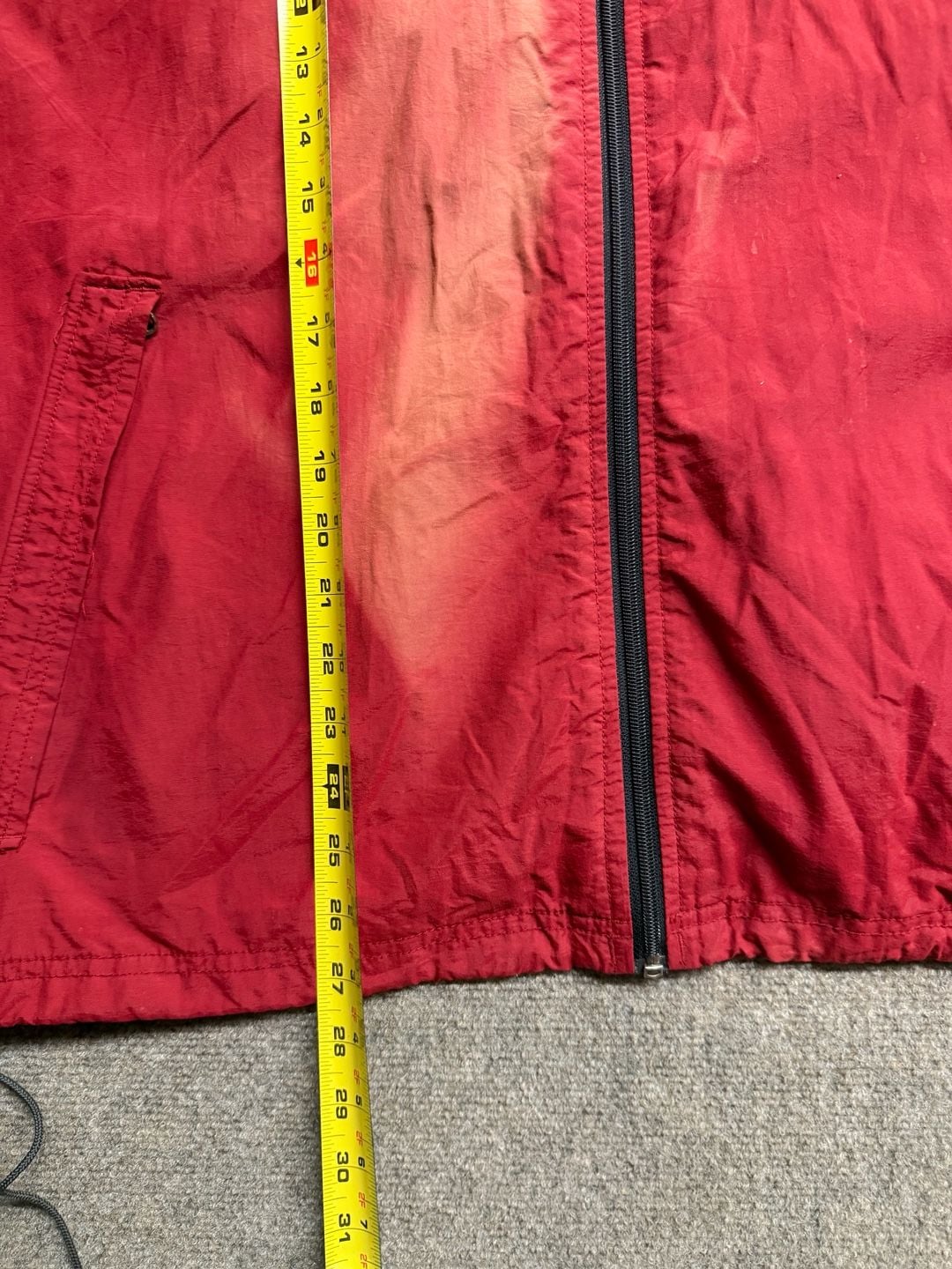 Abercrombie & Fitch Windbreaker Jacket Size L Red 7