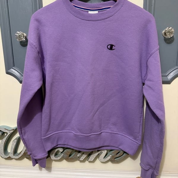Champion Sweatshirt Size XS Purple Crewneck GF535