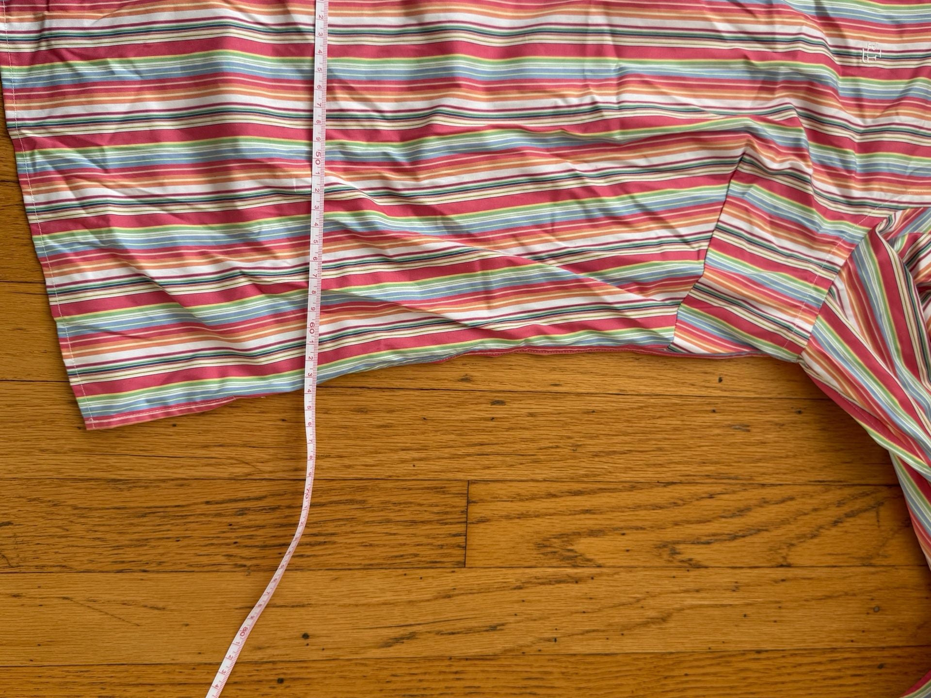 Lauren Ralph Lauren Striped Button-Down Shirt Size 1X Pink 9