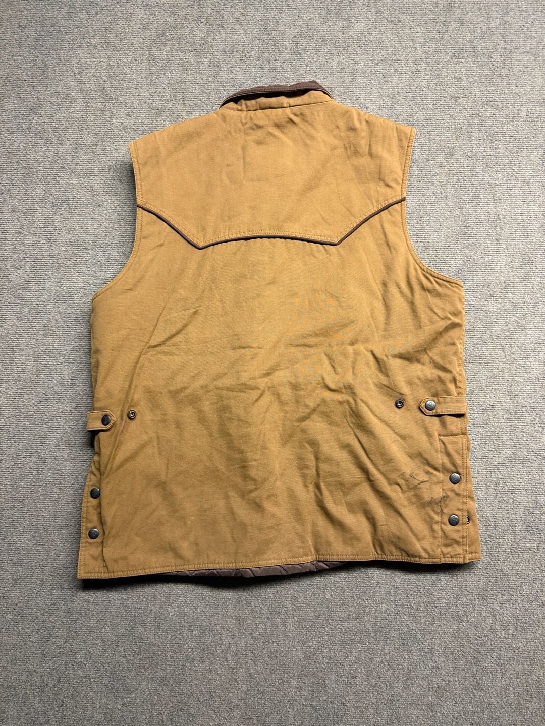 Outback Trading Company Cattleman Vest Size L Brown 3