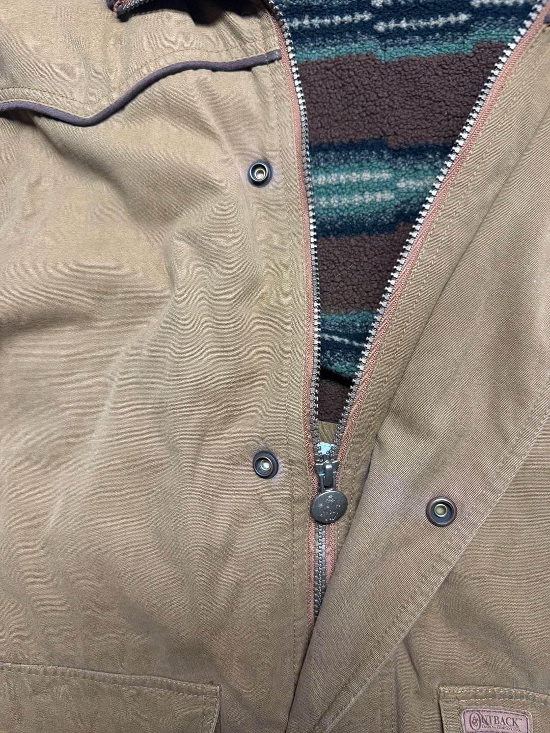 Outback Trading Company Cattleman Vest Size L Brown 6