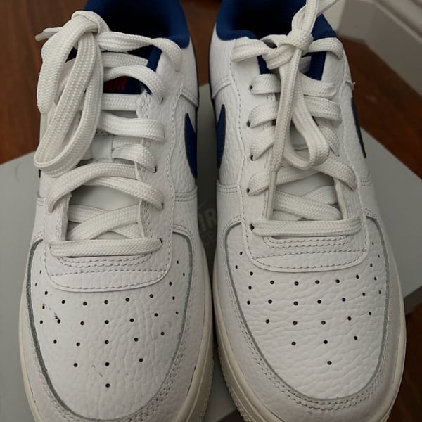 Nike Air Force 1 Low GS White Deep Royal Blue