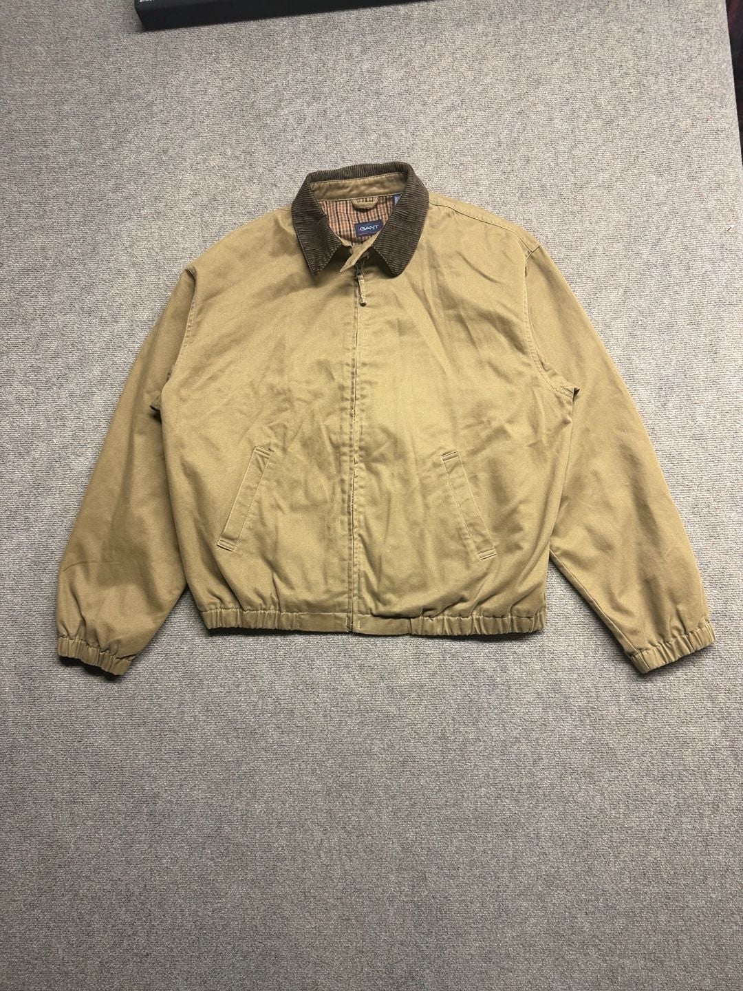 Gant Harrington Windbreaker Jacket Windcheater Size L Tan Jacket Corduroy 2