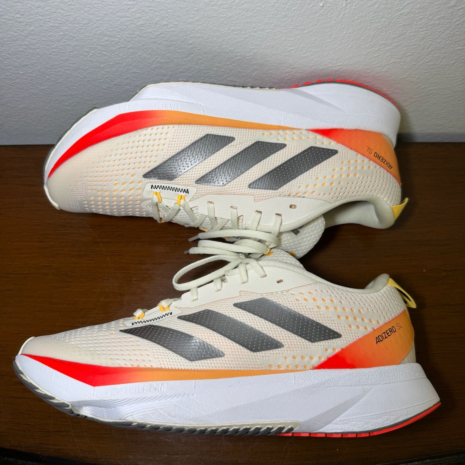 Adidas Adizero SL Women’s Size 8 Ivory Orange Running Shoes  11