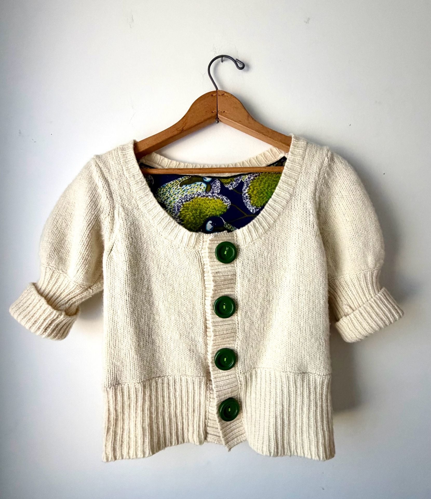 Anthropologie Knitted Short Sleeve Cardigan Sweater 6