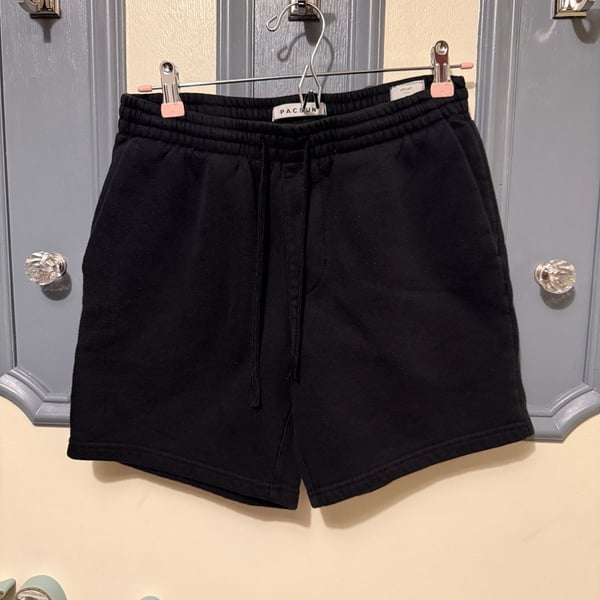 Pacsun Volley Sweatshorts Size S Black Fleece Pull On