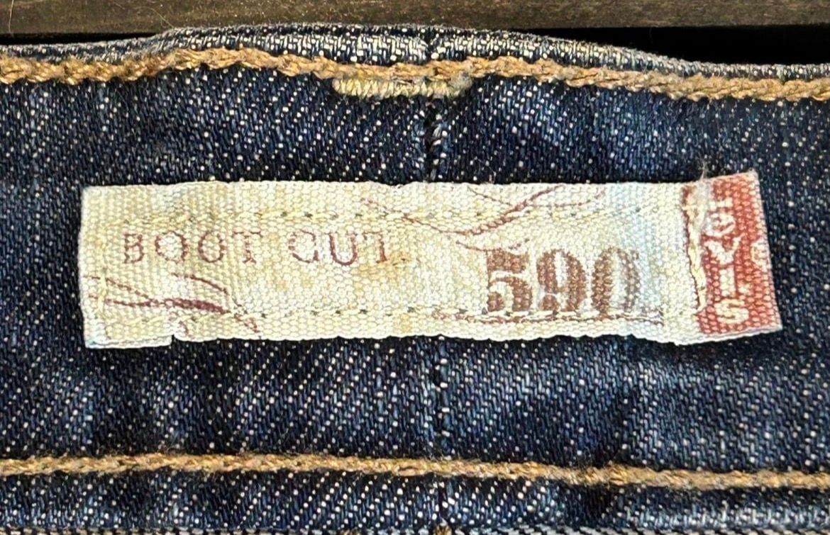 Levi's 590 Boot Cut Jeans Size 18W Medium Blue Denim 3