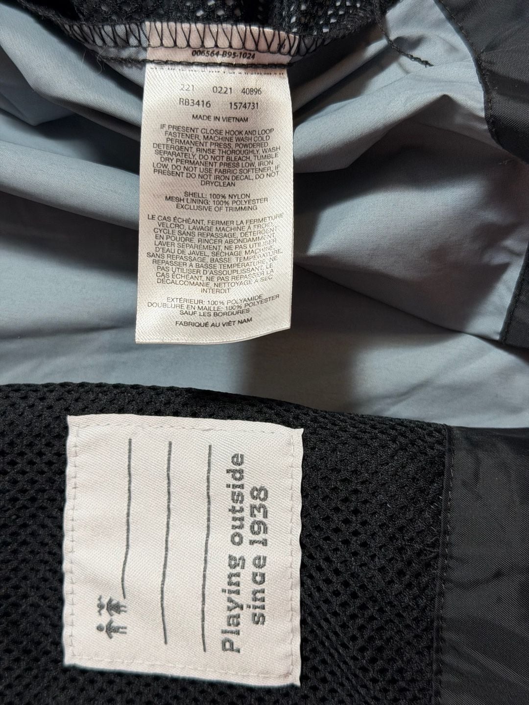 Columbia Switchback II Windbreaker Jacket Size XS Black Nylon Hooded 5