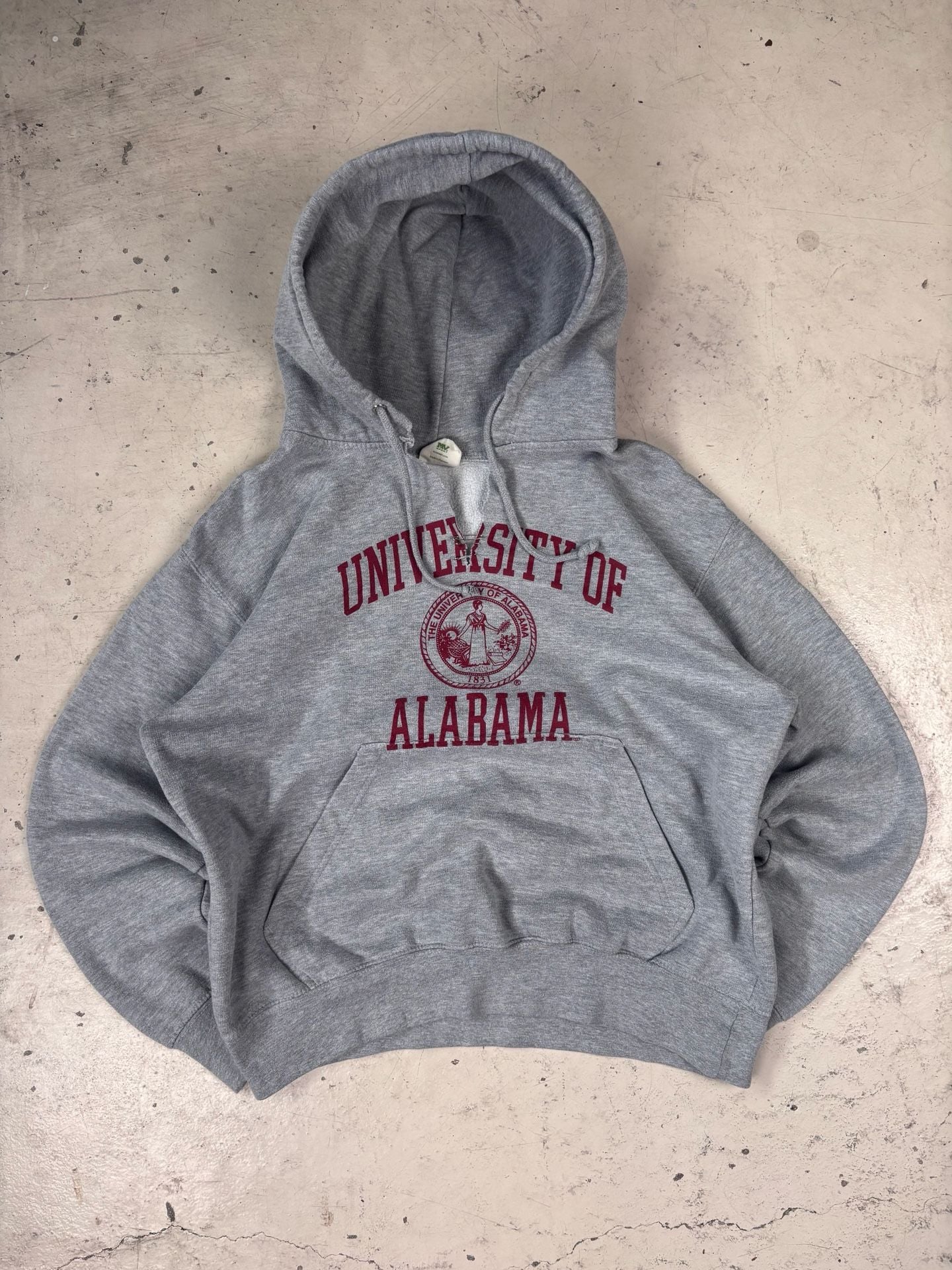MV Sport University of Alabama Hoodie Size S Gray 2