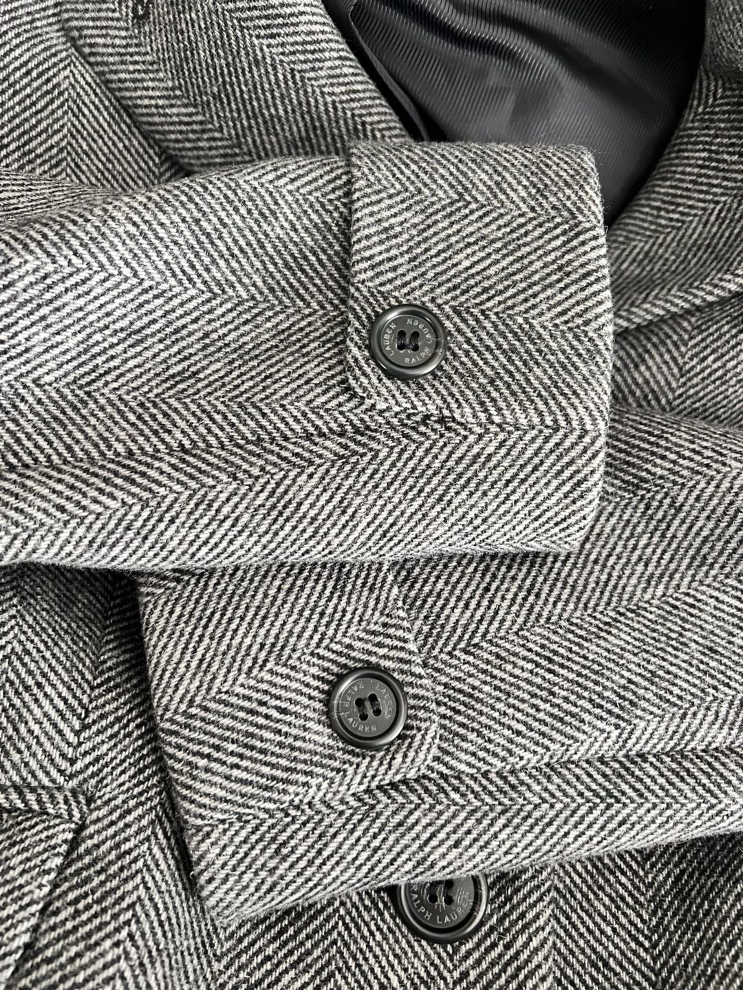 Lauren Ralph Lauren Wool Blend Walker Coat Size 4 Gray 6