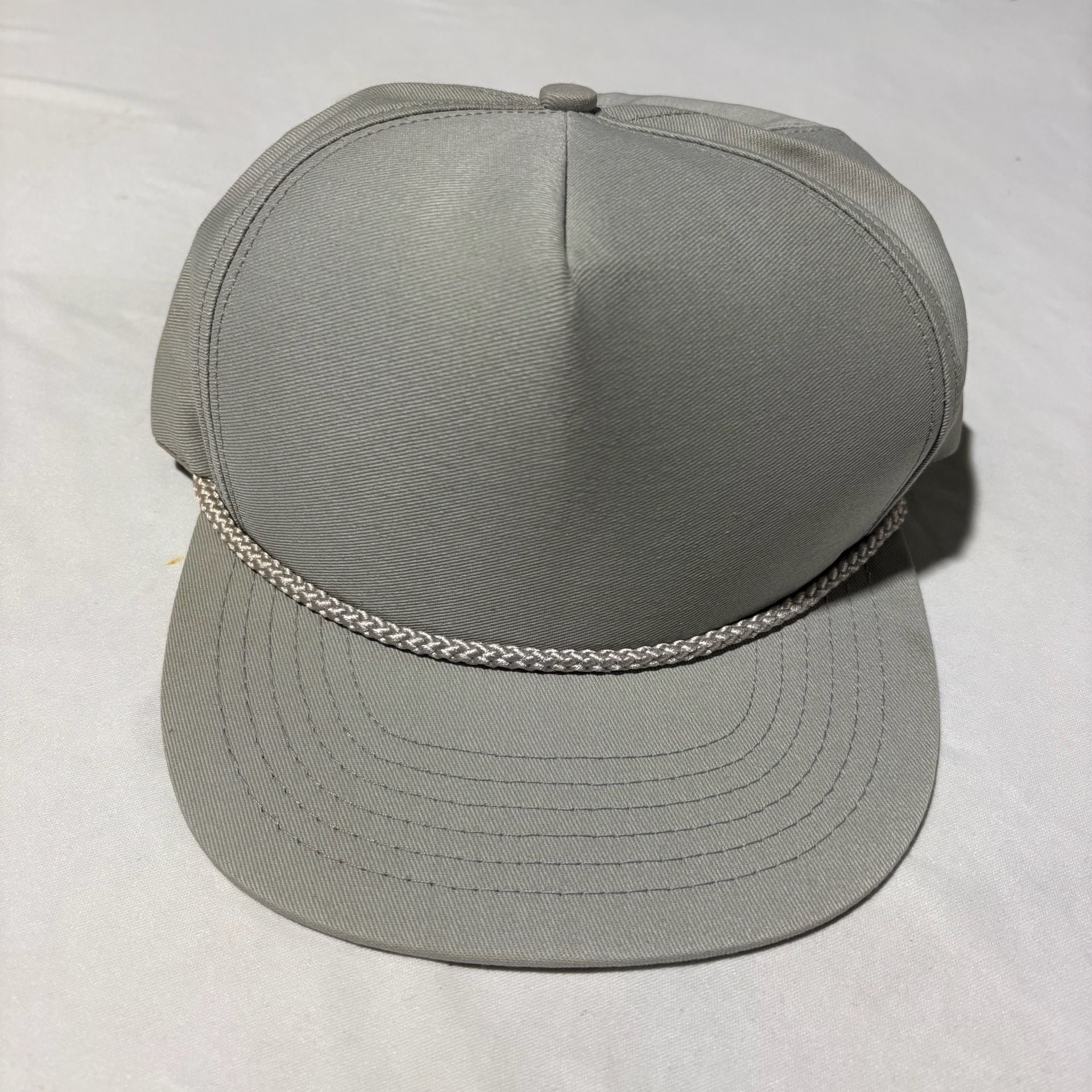 Voyager Vintage 80s 5-Panel Rope Snapback Hat Gray Made In USA 2