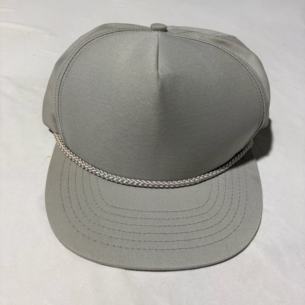 Voyager Vintage 80s 5-Panel Rope Snapback Hat Gray Made In USA