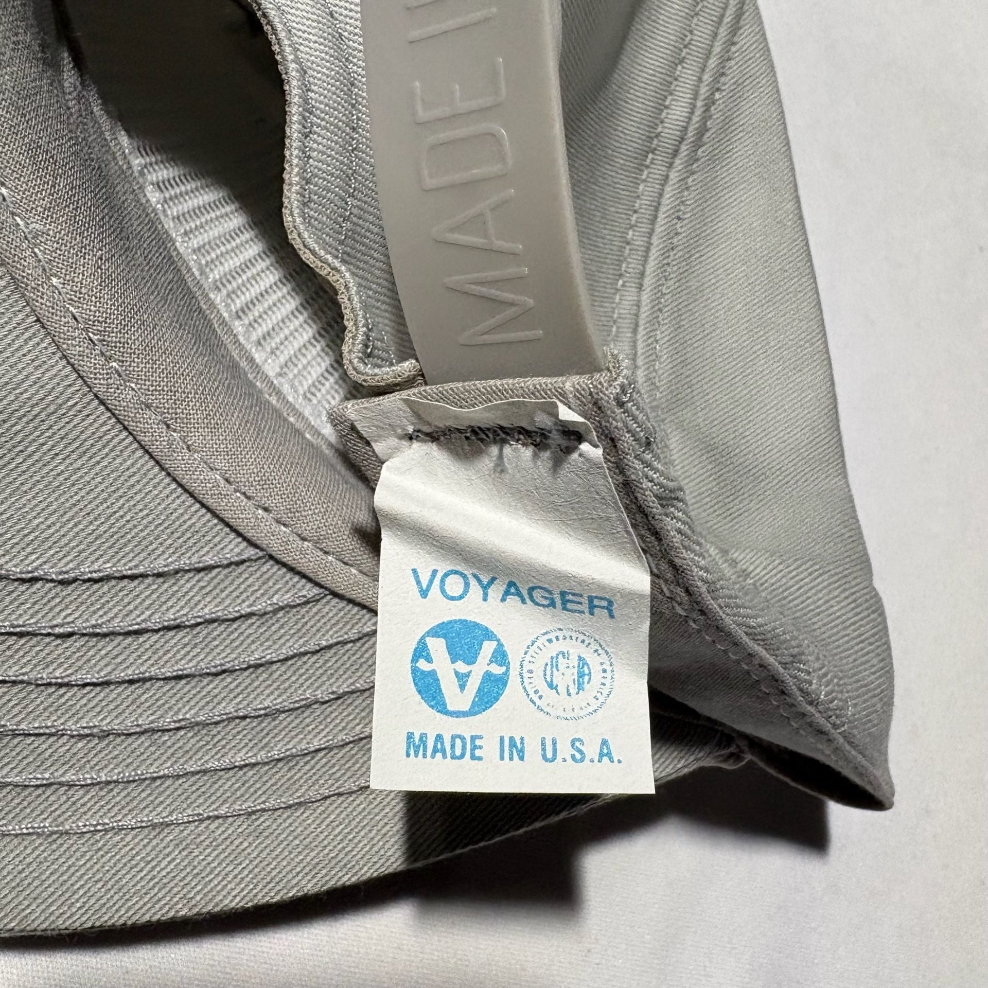 Voyager Vintage 80s 5-Panel Rope Snapback Hat Gray Made In USA 6