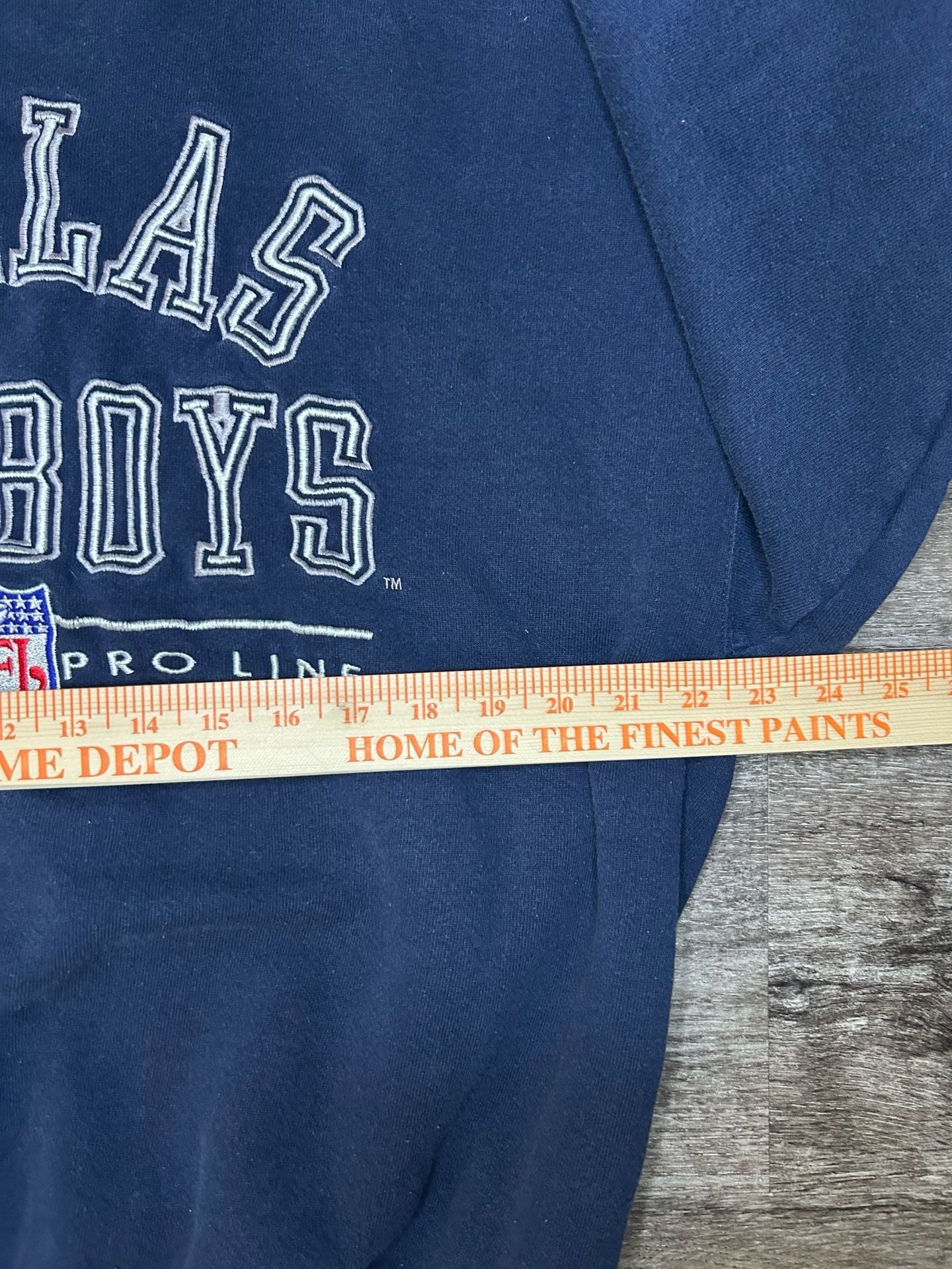 Logo Athletic Dallas Cowboys Sweatshirt Size L Vintage Navy Blue 90’s NFL 6