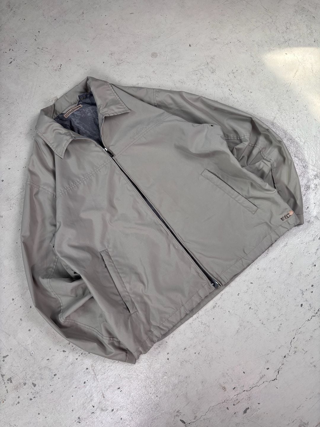 Quiksilver Jacket Size M Beige Full Zip Windbreaker Golf Harrington 2