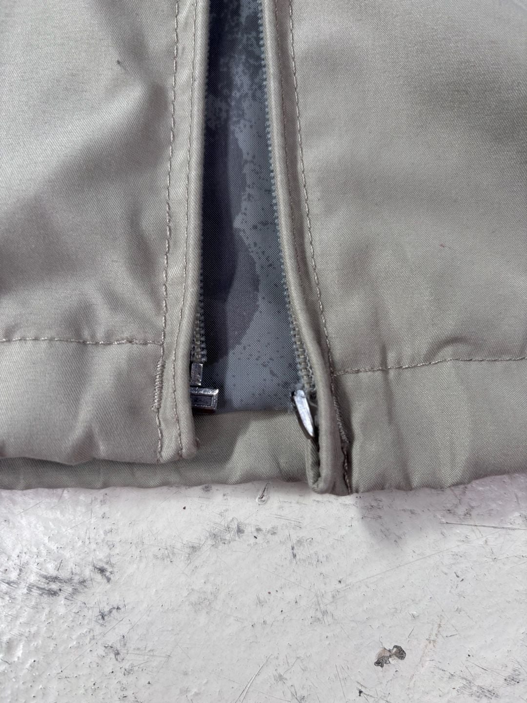 Quiksilver Jacket Size M Beige Full Zip Windbreaker Golf Harrington 9