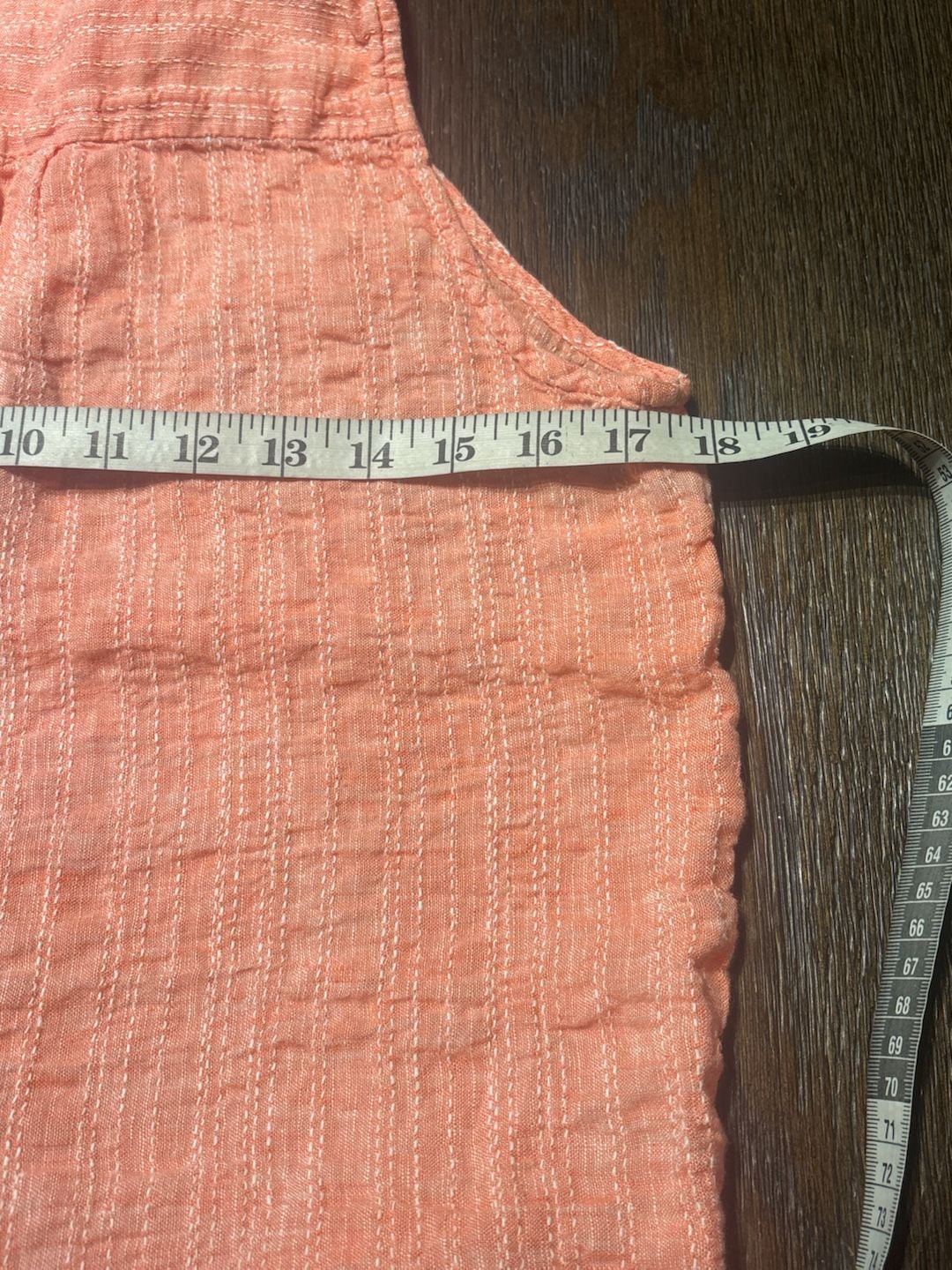 Maeve by Anthropologie Felicity Blouse Size 10 Coral Linen Blend Sleeveless Top 6