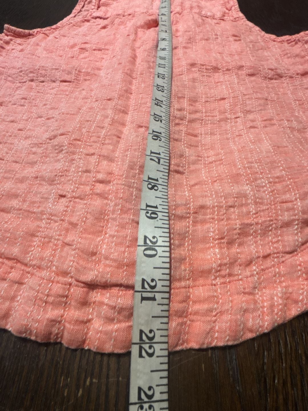 Maeve by Anthropologie Felicity Blouse Size 10 Coral Linen Blend Sleeveless Top 7