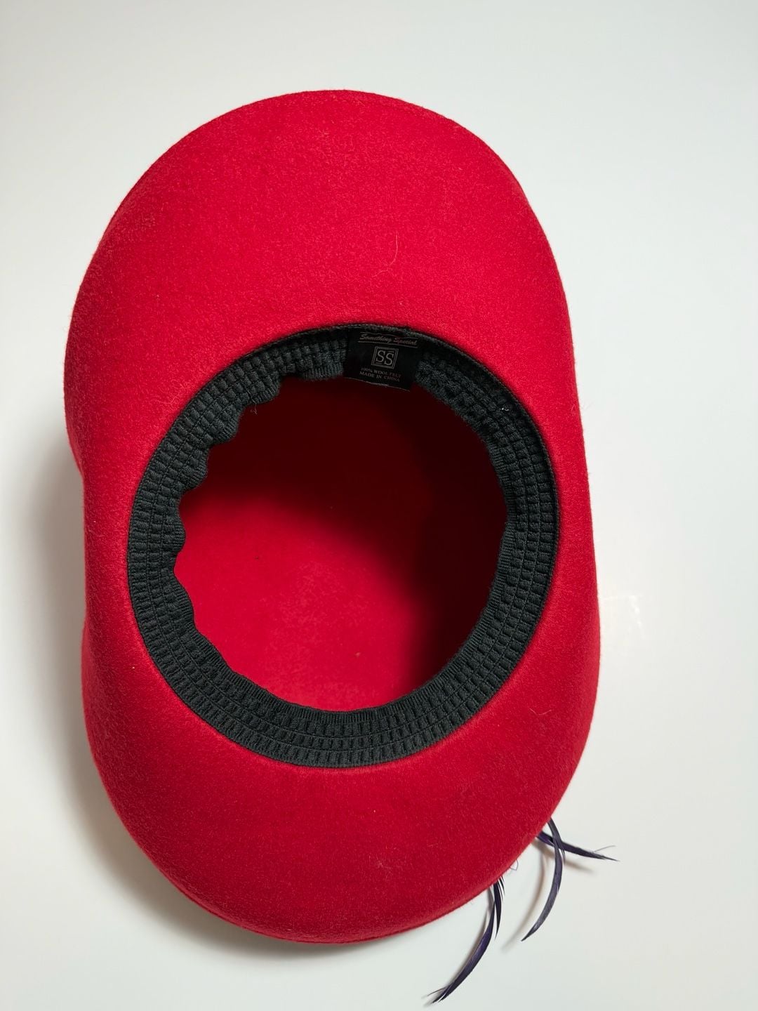 Something Special Wool Felt Hat Red Wool Felt 6