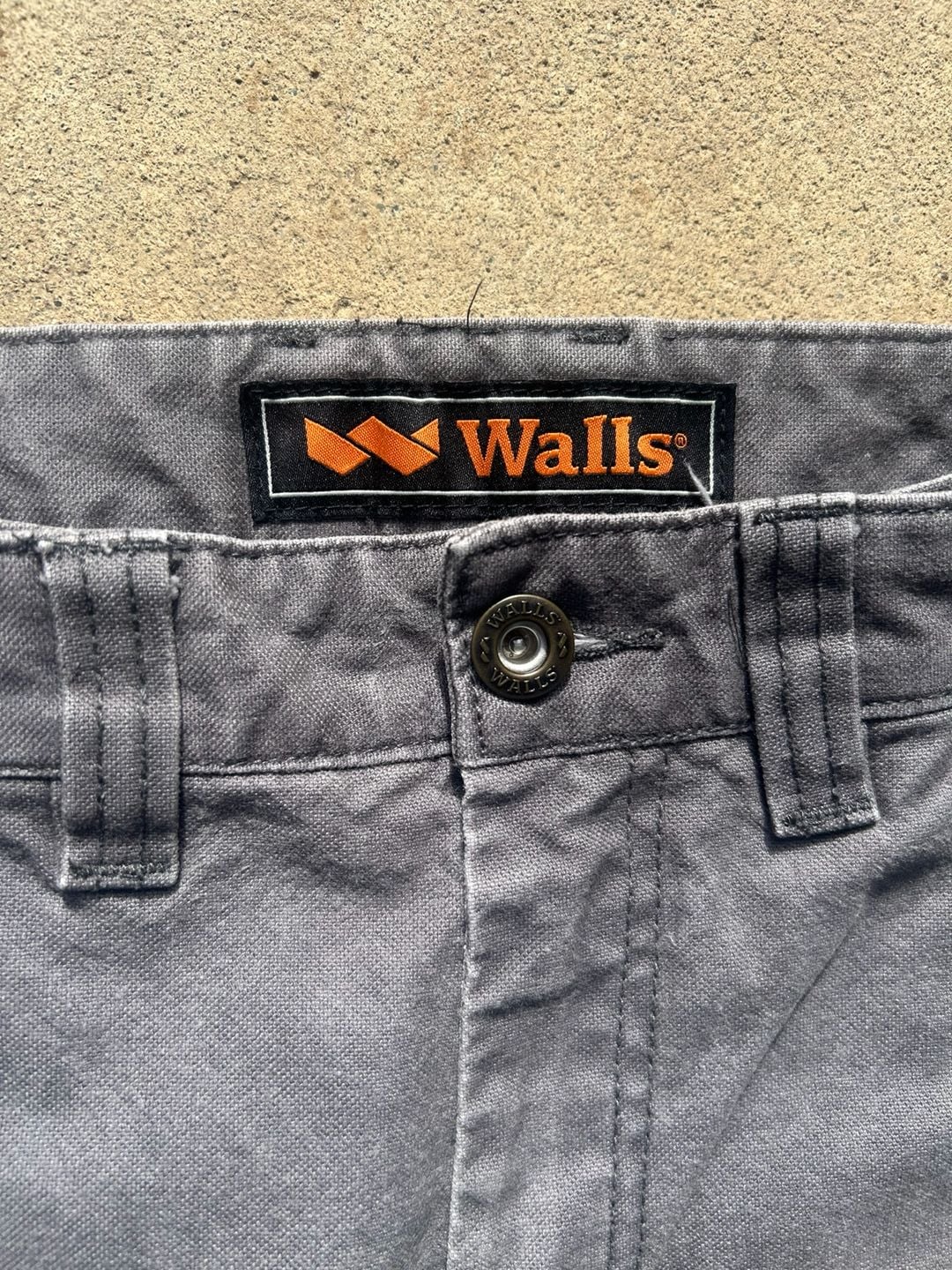 Walls Double knee Front Work Pants Gray 3