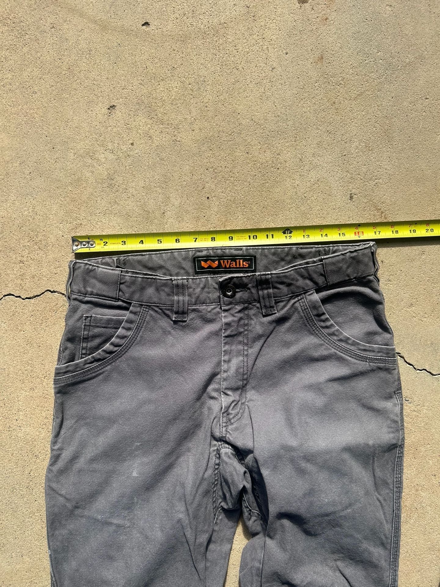 Walls Double knee Front Work Pants Gray 5