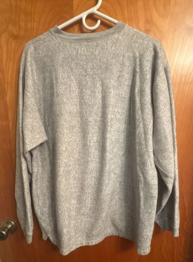The Edge Pittsburgh Steelers Henley Sweatshirt Size Large 8