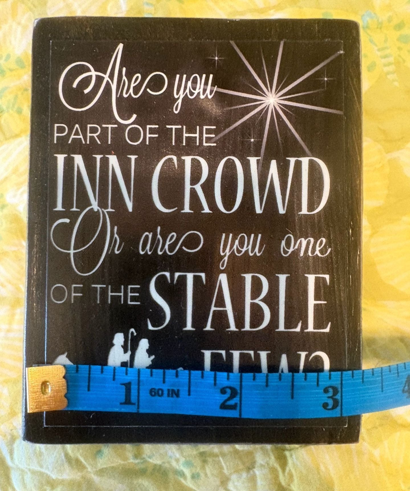 Homemade Nativity Wood Sign Are You Part Of The Inn Crowd 2