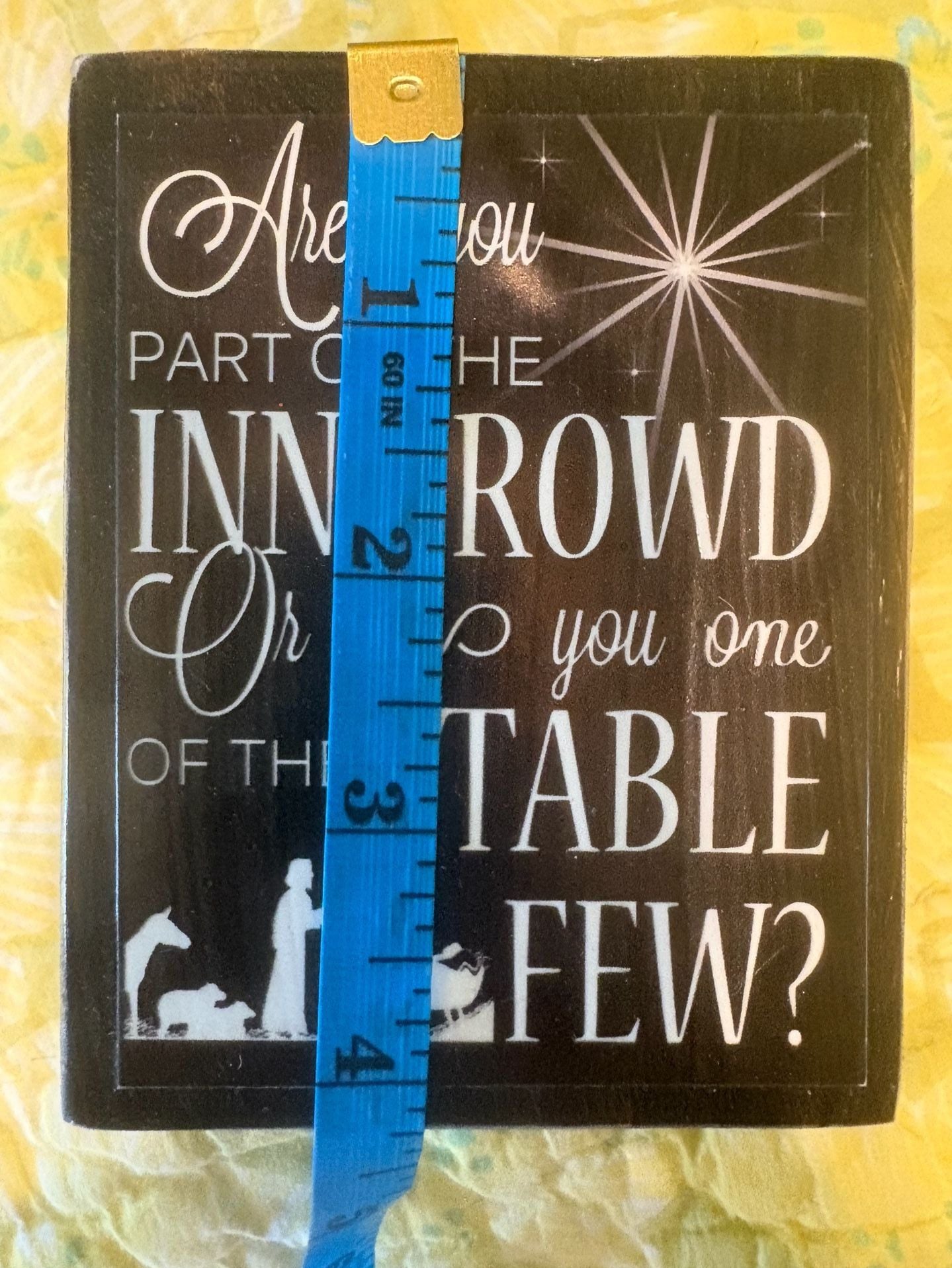Homemade Nativity Wood Sign Are You Part Of The Inn Crowd 3
