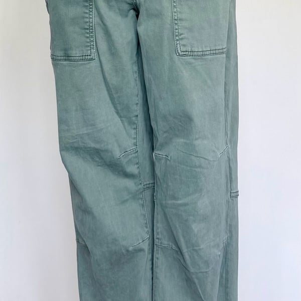 BB Dakota Los Angeles Women’s Utility Cargo Pants Green Jogger Size 9