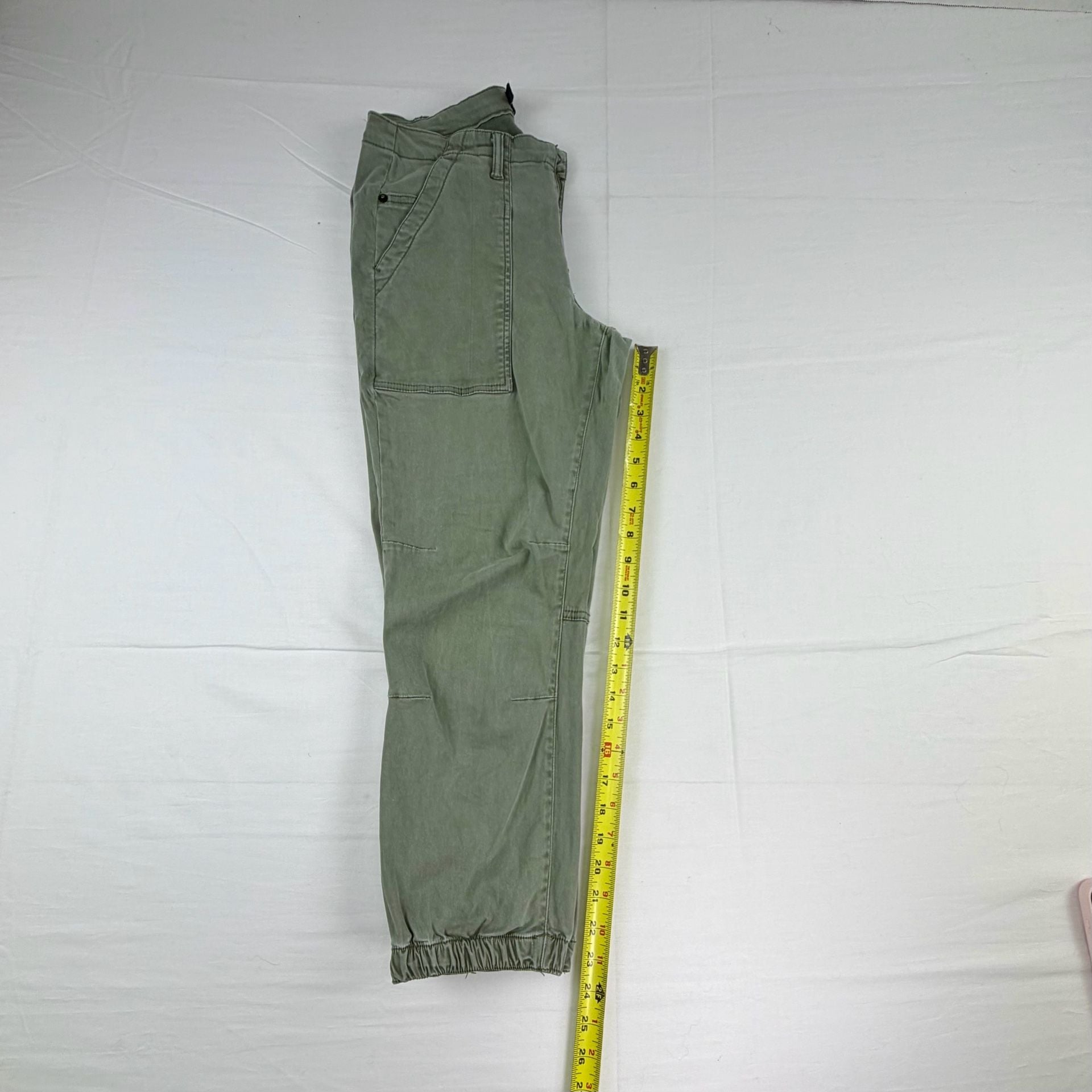 BB Dakota Los Angeles Women’s Utility Cargo Pants Green Jogger Size 9 8