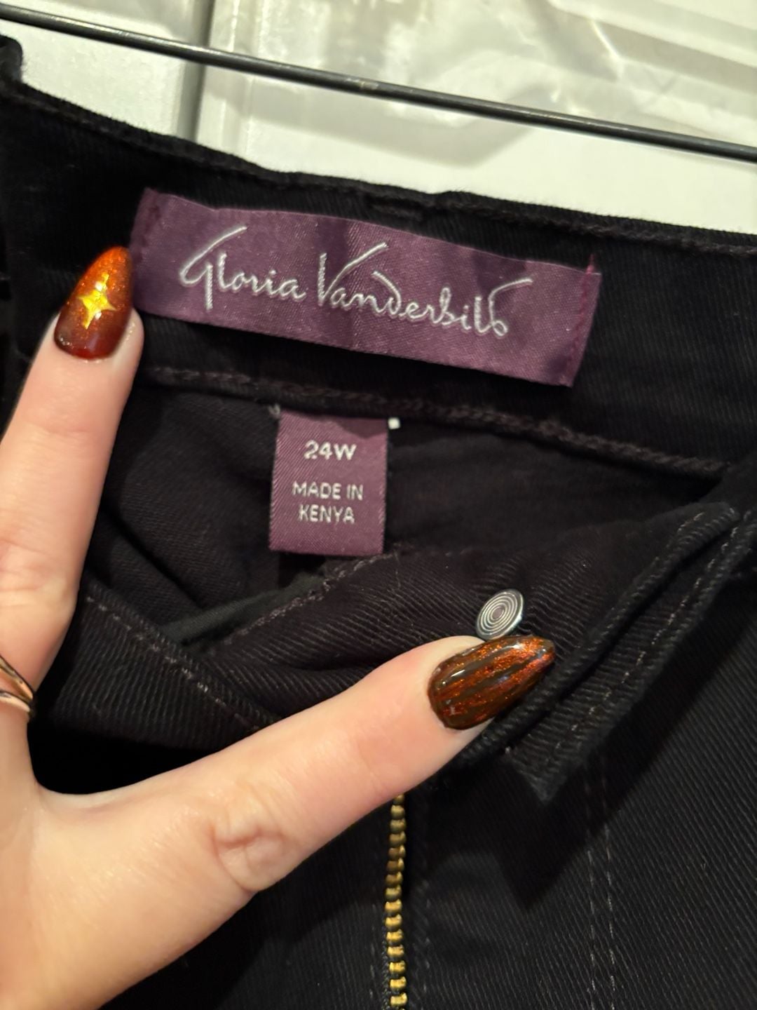 Gloria Vanderbilt Amanda Jeans Size 24W Black Slimming Classic Rise 3