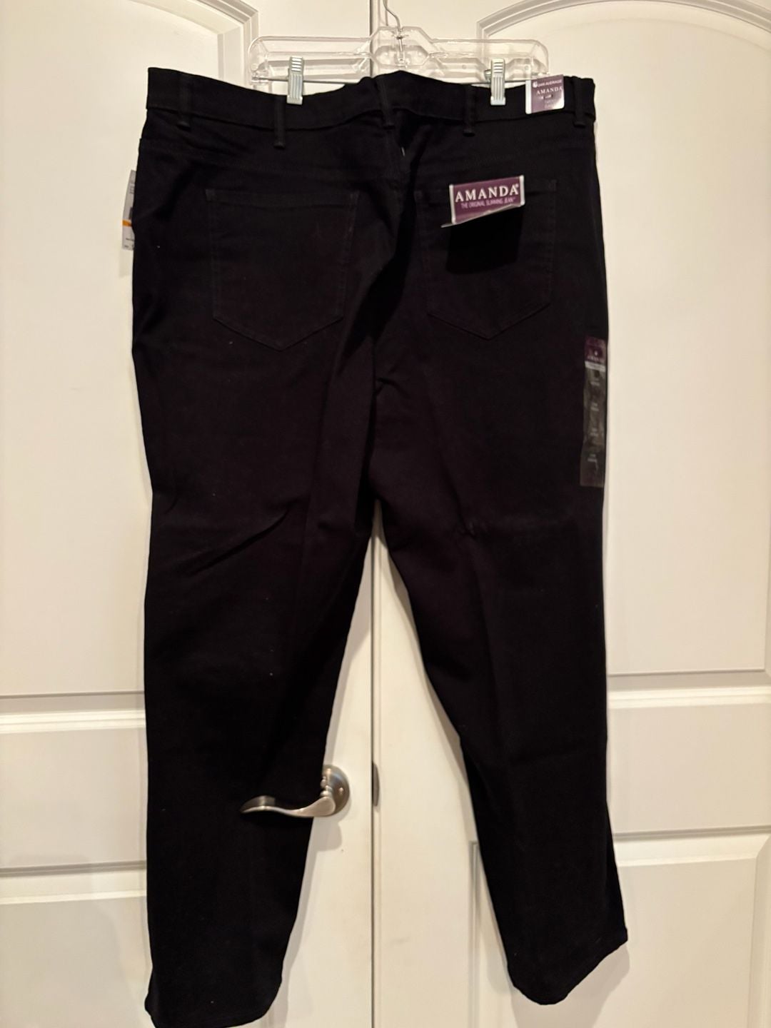 Gloria Vanderbilt Amanda Jeans Size 24W Black Slimming Classic Rise 5
