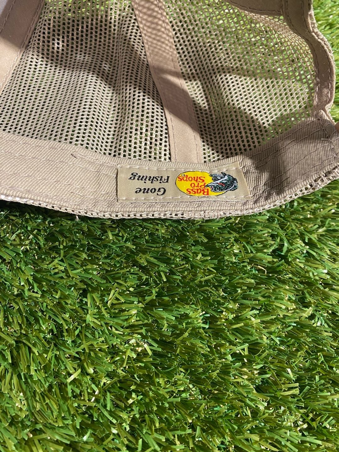 Bass Pro Shops Trucker Hat Snapback Cap Tan 3