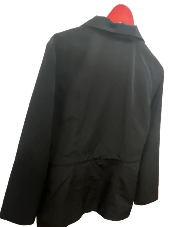 London Fog Black Utility Rain Jacket Size L 4