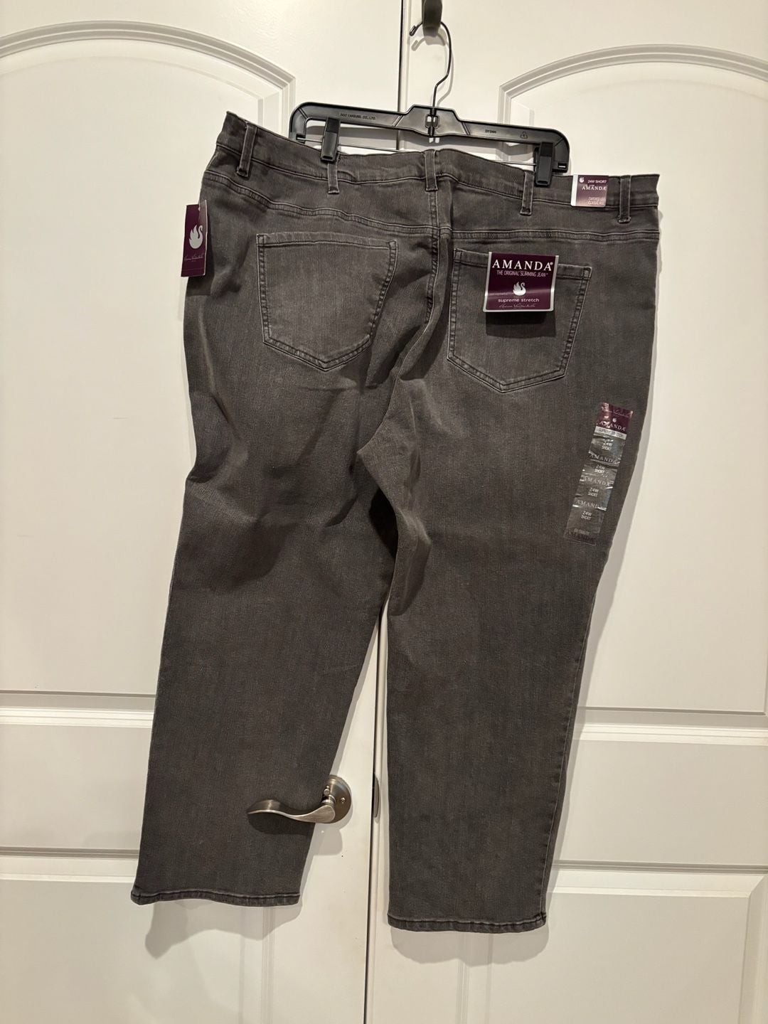 Gloria Vanderbilt Amanda Original Slimming Jean Size 22W Short Black 5