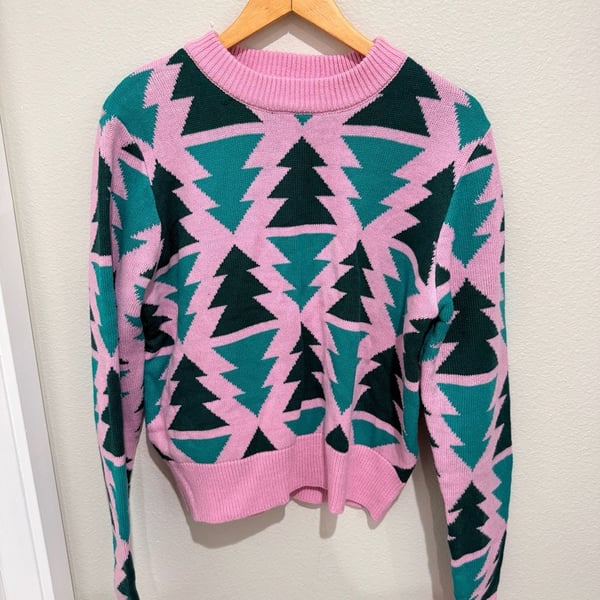 Grayson Threads Christmas Tree Sweater Size S 