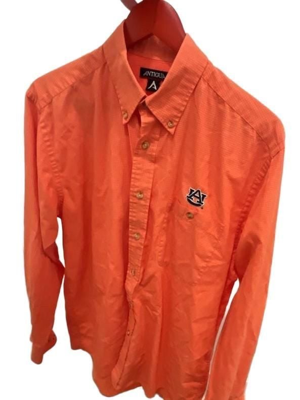 Antigua Auburn Tigers Long Sleeve Button Down Shirt Size M 2
