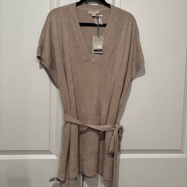 Barefoot Dreams CozyChic UltraLite High Low Tunic Size 1X Sahara
