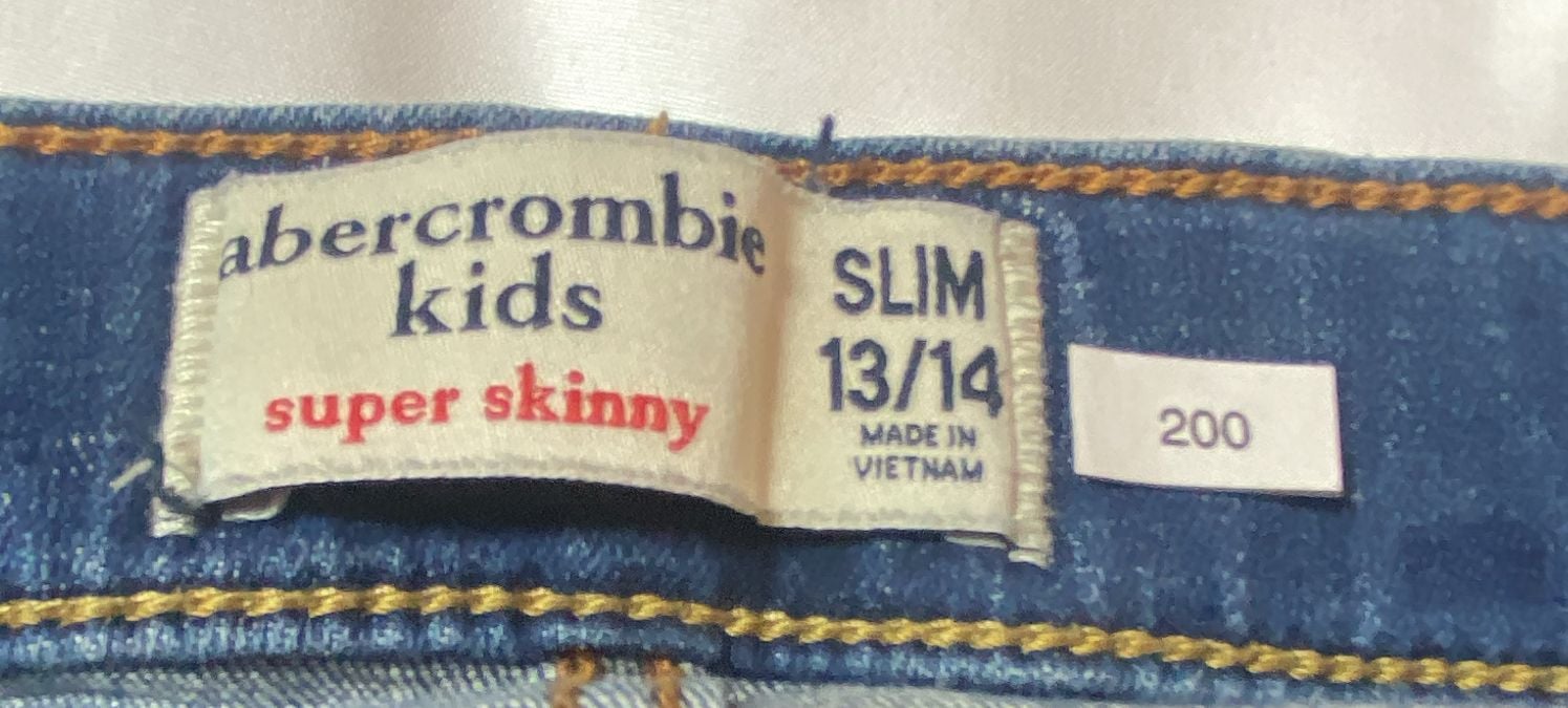 Abercrombie Kids Super Skinny Jeans Size 13/14 Slim 5