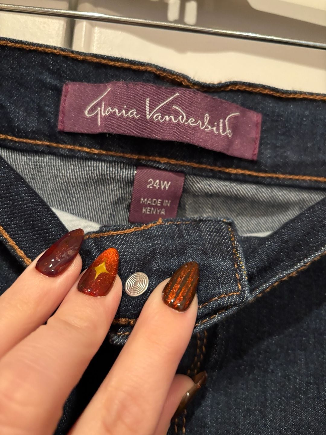 Gloria Vanderbilt Amanda Jeans Size 24W Dark Blue Flawless Flex 3