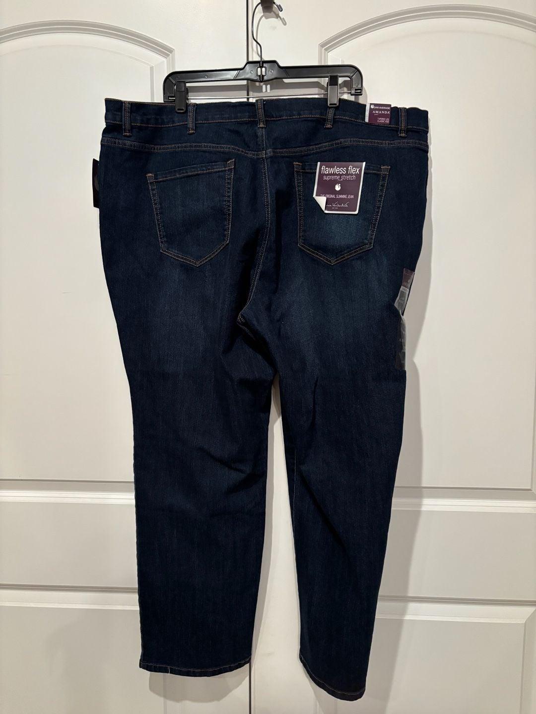 Gloria Vanderbilt Amanda Jeans Size 24W Dark Blue Flawless Flex 5